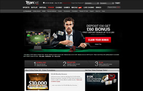 TitanBet Poker homepage